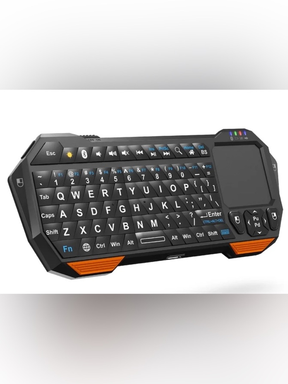 Fosmon Mini Bluetooth Keyboard Touchpad Rechargeable Wireless Remote
